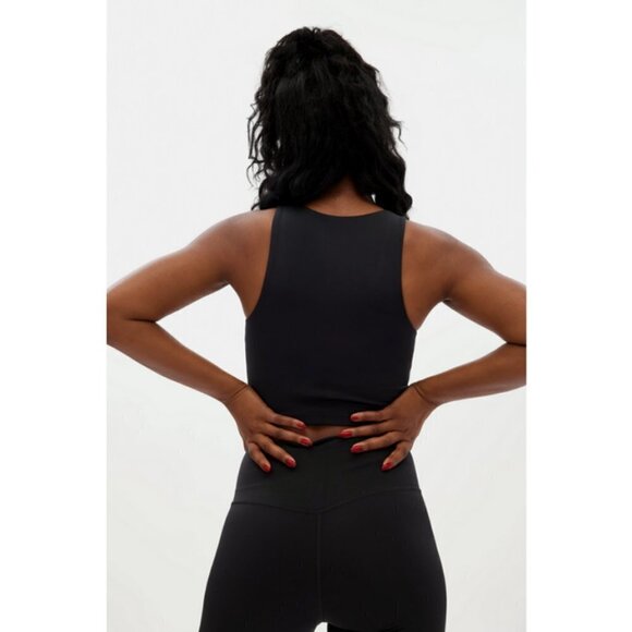 💕GIRLFRIEND COLLECTIVE💕 Bella Scoop Neck Tank Top ~ Bubblegum Pink Small S NWT - Picture 4 of 11